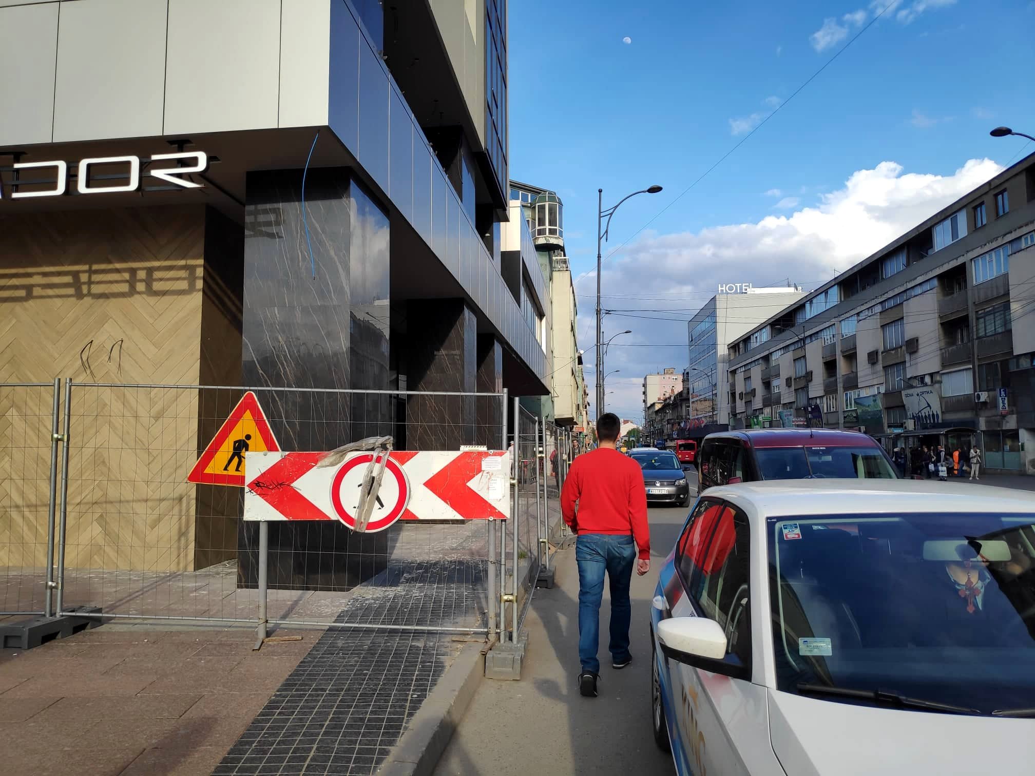 Blokada kod hotela Ambasador foto JV V Milic