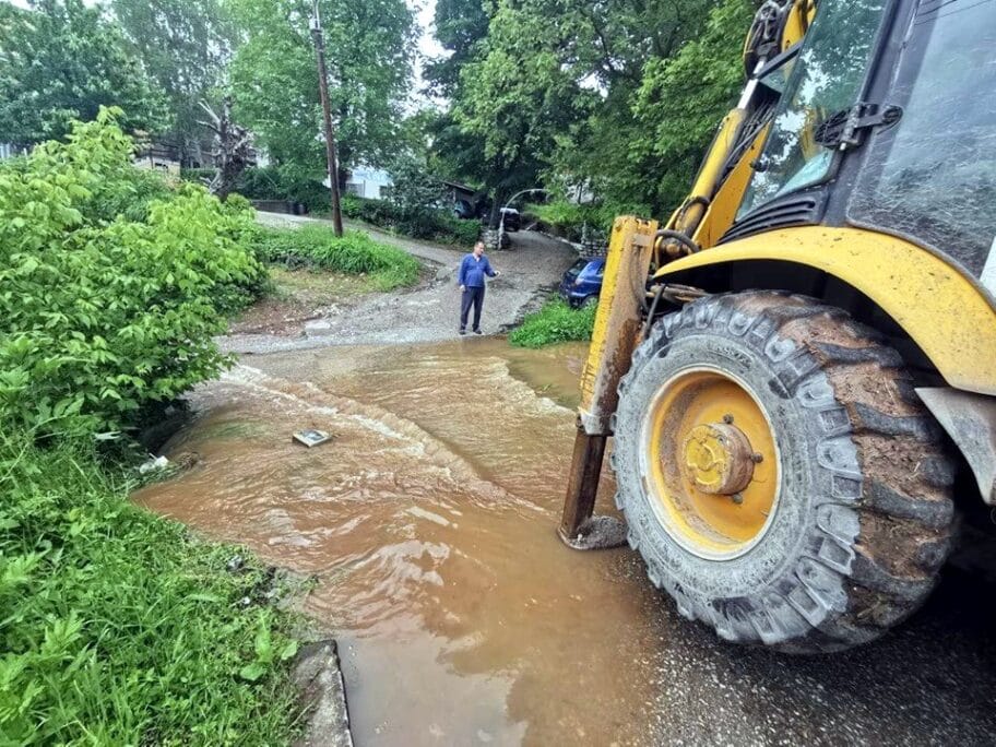 Izlivanje reka u NB foto Opstina Niska Banja