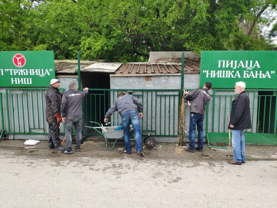 Novi ulaz Tvrdjavska pijaca Nis8 foto JKP Trznica Nis