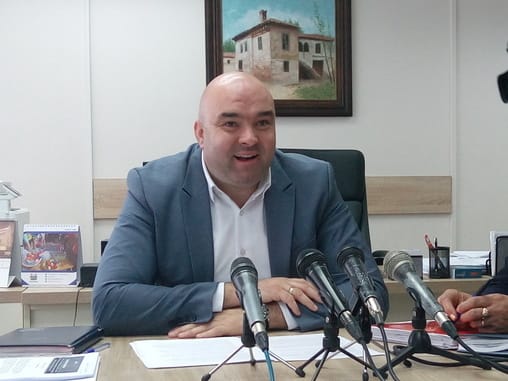 Milos Cvetanovic nacelnik Gradske uprave Leskovac foto Bojana Antic