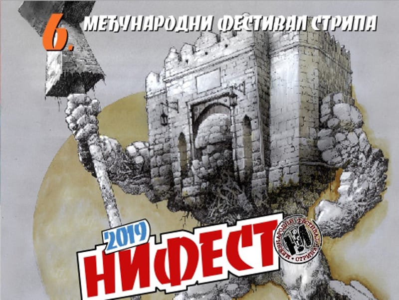 Aleksa Gajić izložbom otvara festival stripa u Nišu 10 nifest2019 foto promoplakat