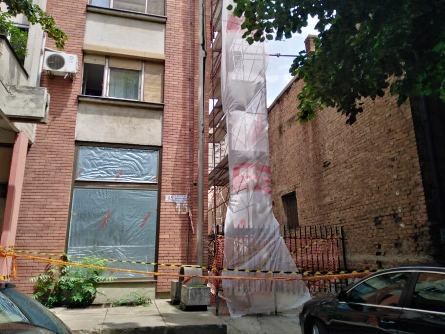 Popravka fasade u Nade Tomic Foto Vanja Keser