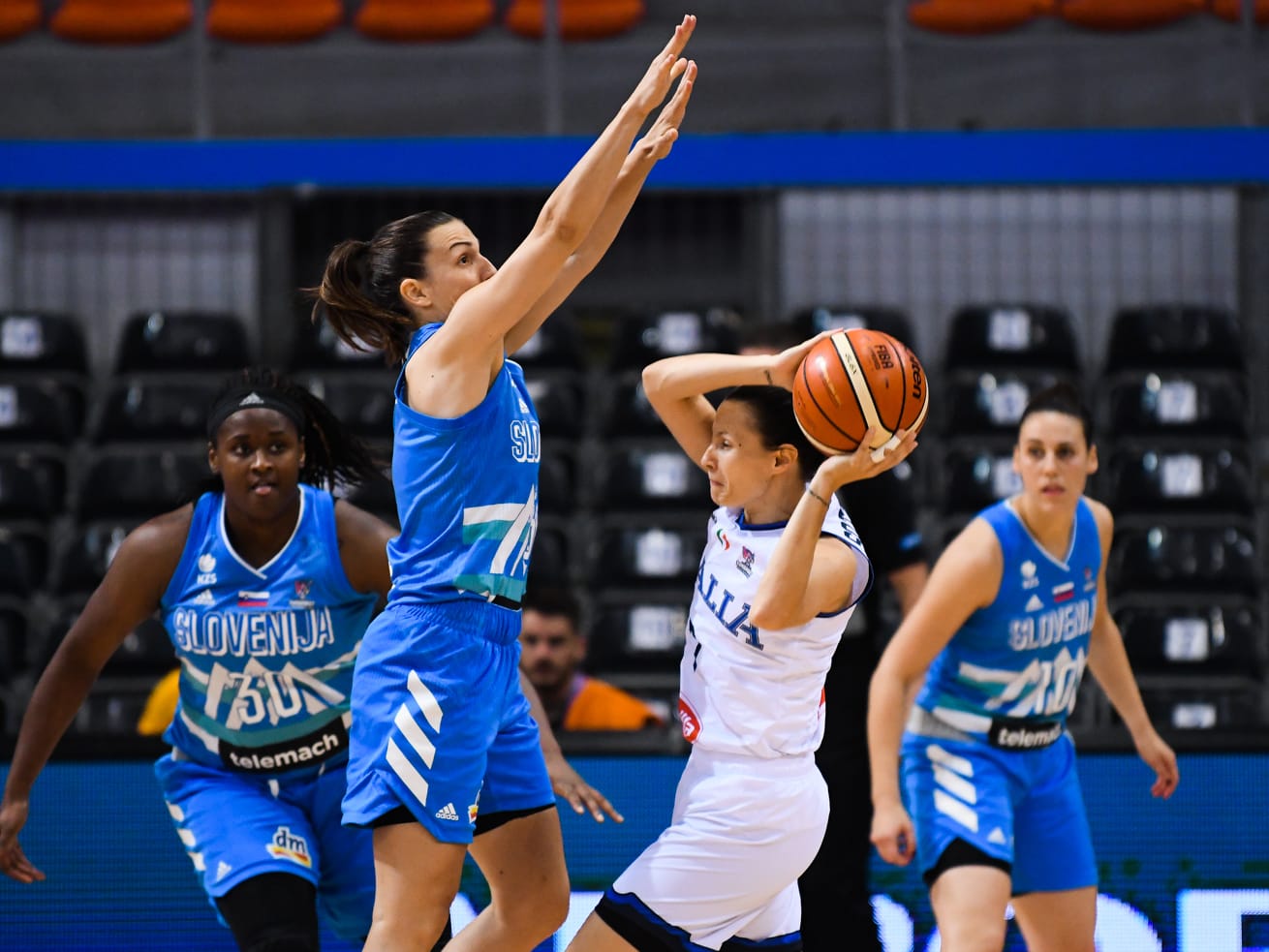 Evropsko prvestvo za kosarkasice Nis 2019 Slovenija Italija foto uzne vesti Vanja Keser