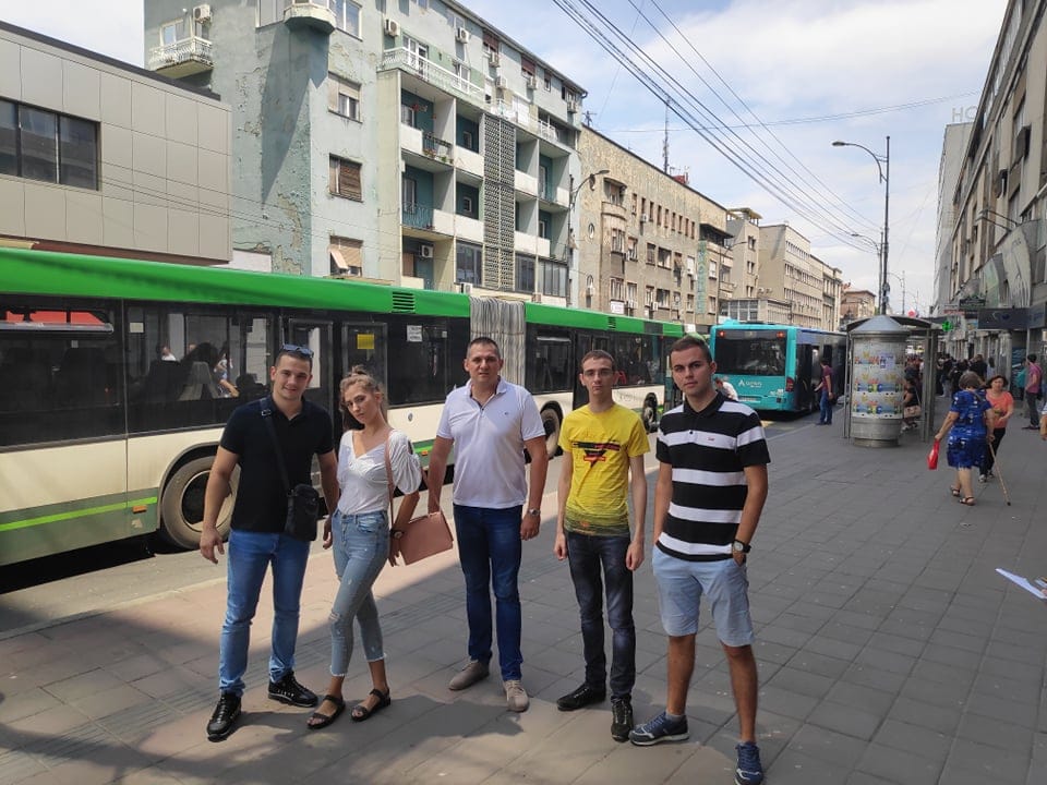 Niške demokrate u akciji “inspekcije” gradskog prevoza zbog klime 1 ds akcijaprevoz foto mz