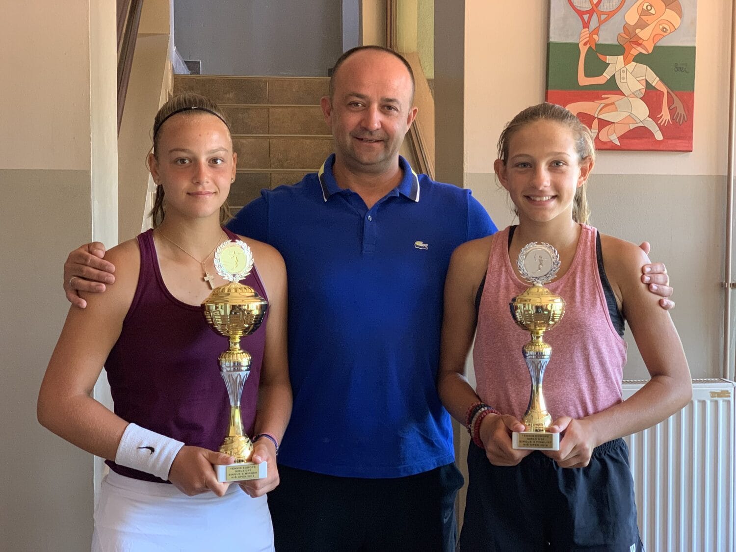 Emilija Zdravkovic Nikola Zivkovic Mia Ristic Nis open foto Teniska akademija Zivkovic scaled