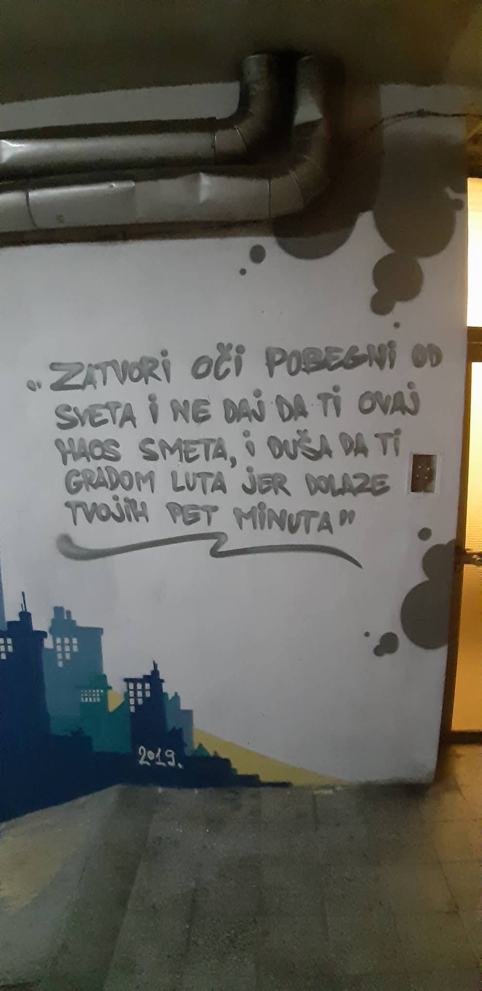 Stihovi Čoni mural foto M.R