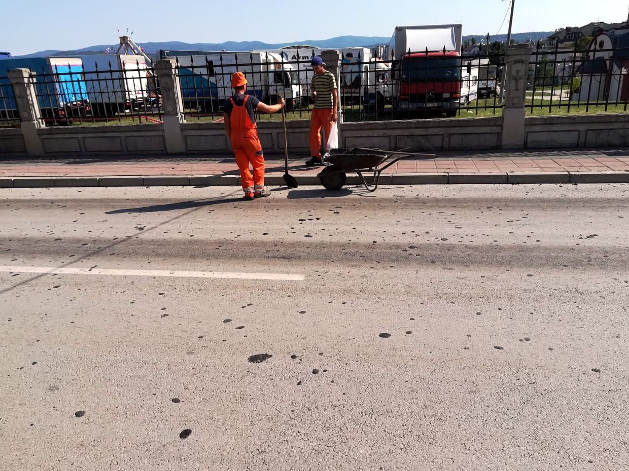 Somborski bulevar prosut asfalt4; foto: JV