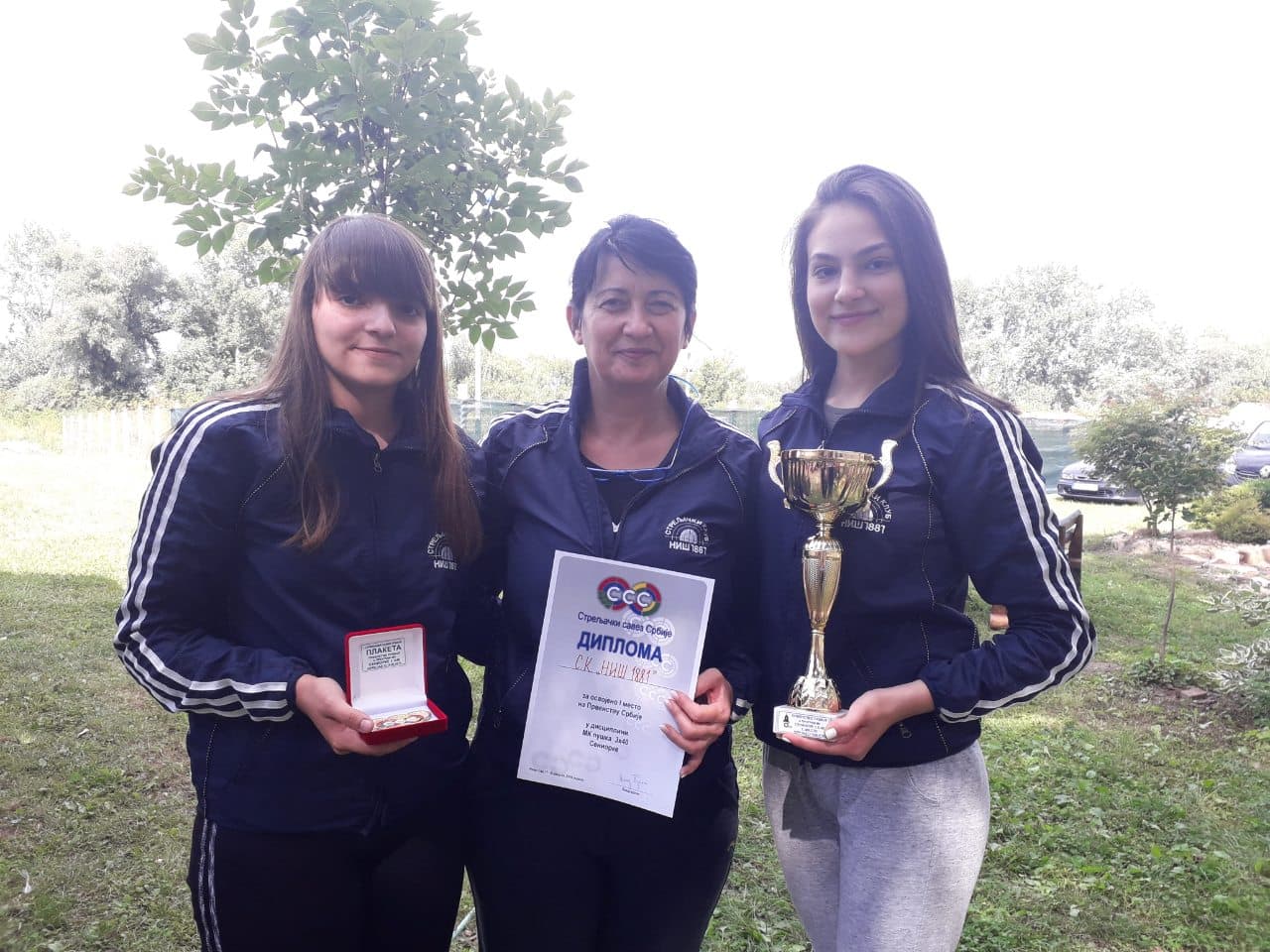 Ženska streljačka ekipa Niša šampion Srbije 1 canic mihajlovic i milosevic streljacki klub nis
