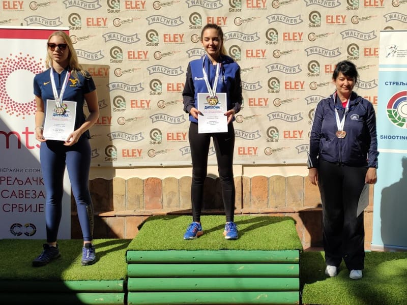 Lidija Mihajlović treća na Prvenstvu Srbije 1 mk puska lezeci zene