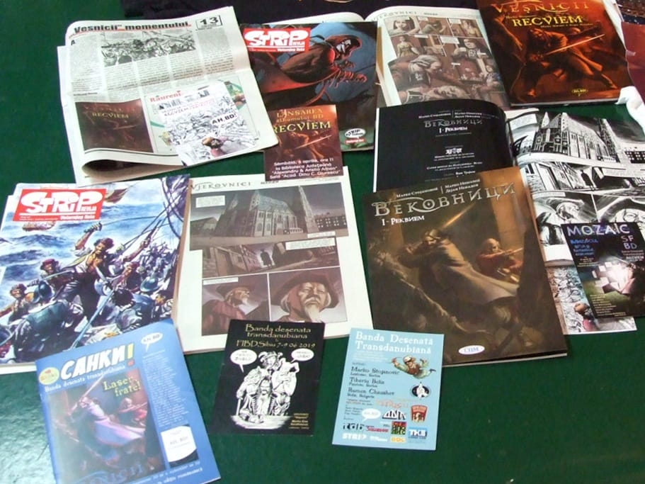 Strip leskovačkog autora štampan u Hrvatskoj, Makedoniji i Rumuniji 4 Vekovnici strip foto M S