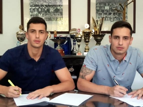 Bojan i Boris radivojevic rukometasi foto RK Zeleznicar