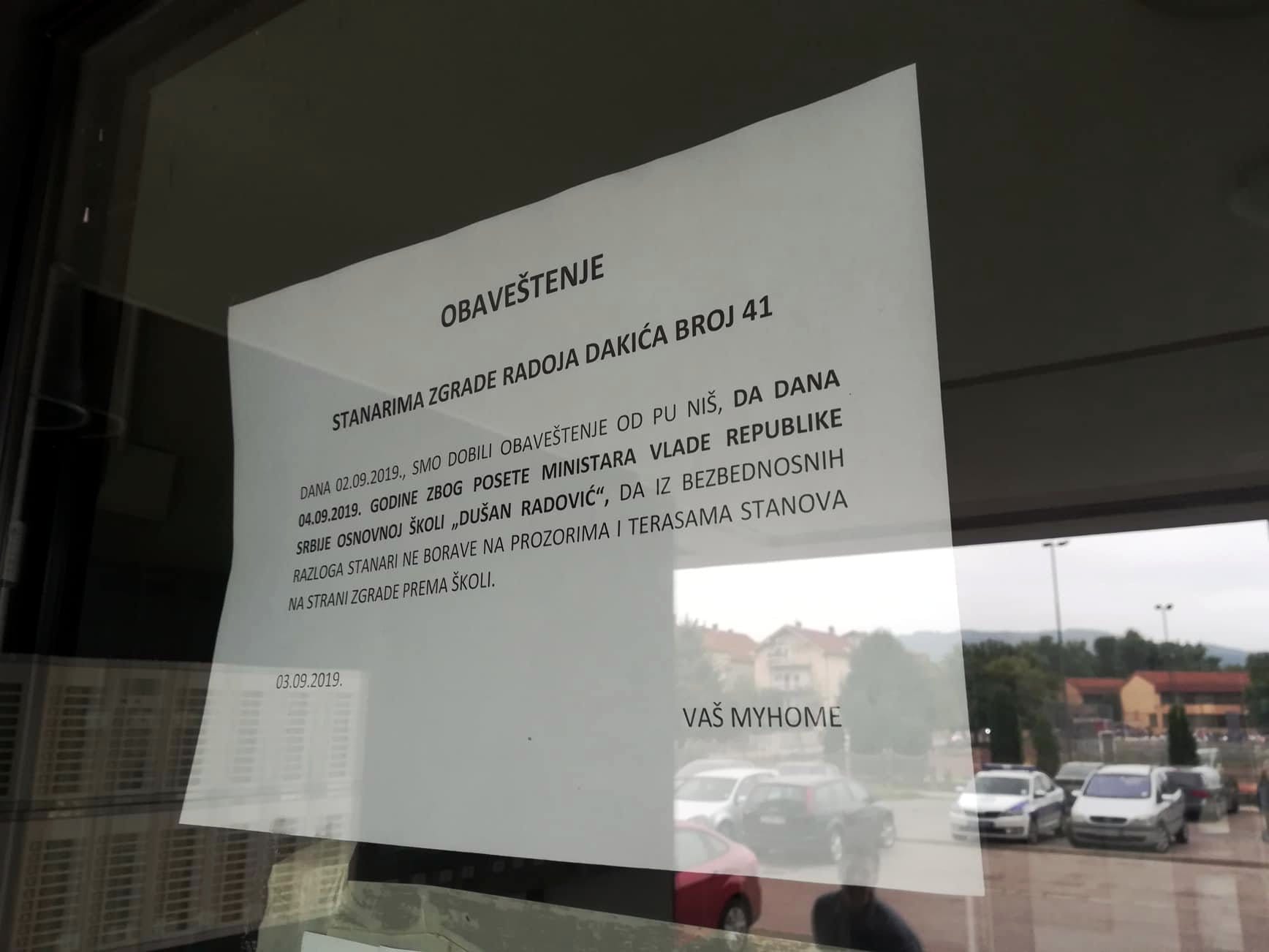 Obevestenje2; foto: JV