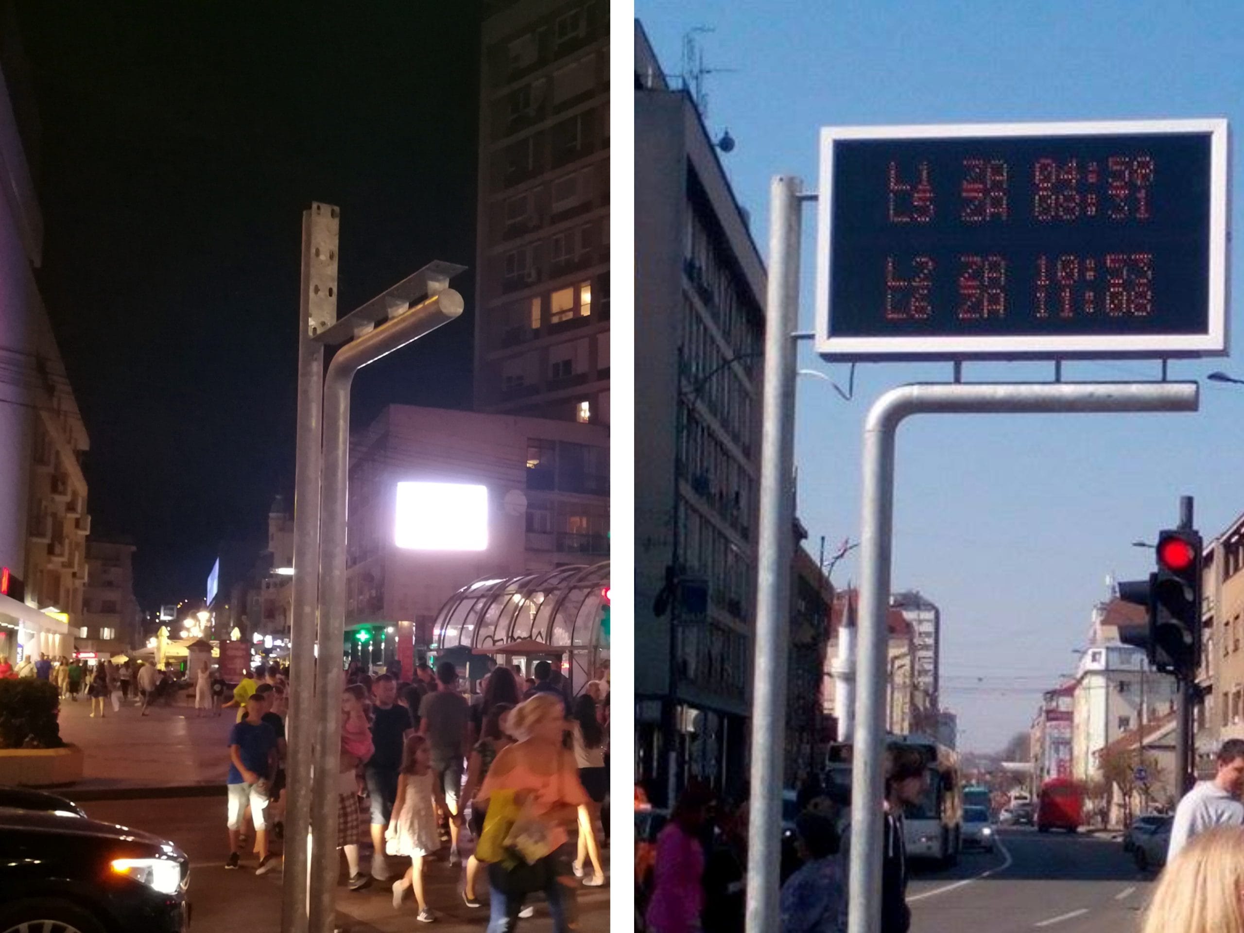 ekran za pokazivanje vremena dolaska autobusa foto juzne vesti MIlica Jovanovic Vesna Milic scaled