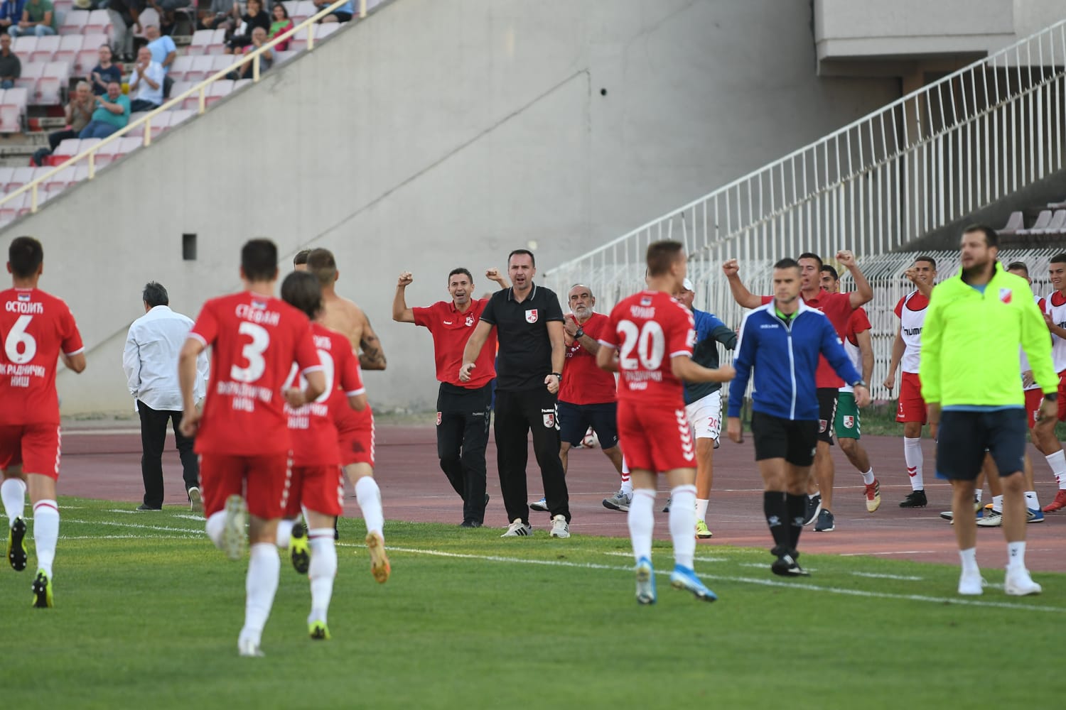 proslava gola radnickog, nis, stadion cair, 13 septembar 2019, foto jv vanja keser