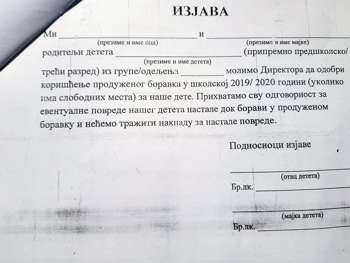 Izjava OS Cegar foto citalac