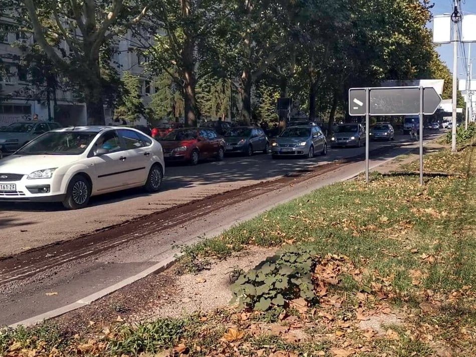 Bulevar Nemanjica rekonstrukcija foto Twitter Darko Bulatovic