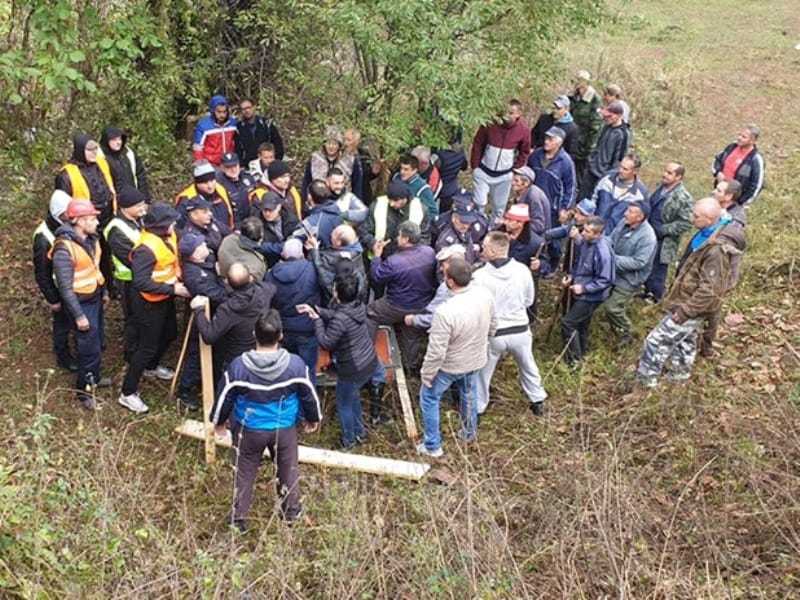 Sud obustavio postupak protiv aktivista iz Toplog Dola zbog sukoba sa obezbeđenjem investitora MHE 9 sukob foto M S