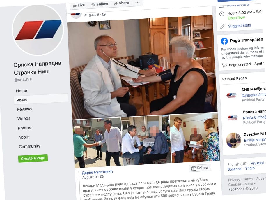 SNS lekarii 9 FB printscreen naslovna