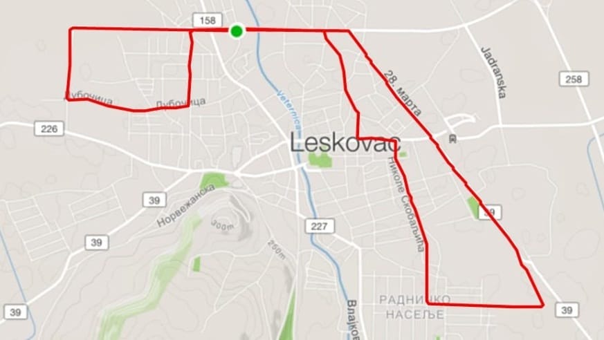 Ruta polumaraton foto printskrin