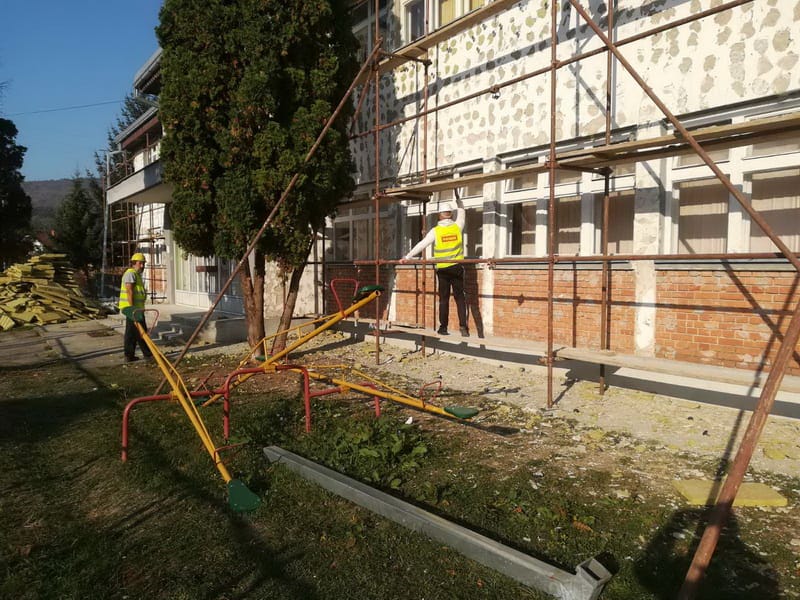 Radovi na vrticu u Babusnici foto Norveska za vas