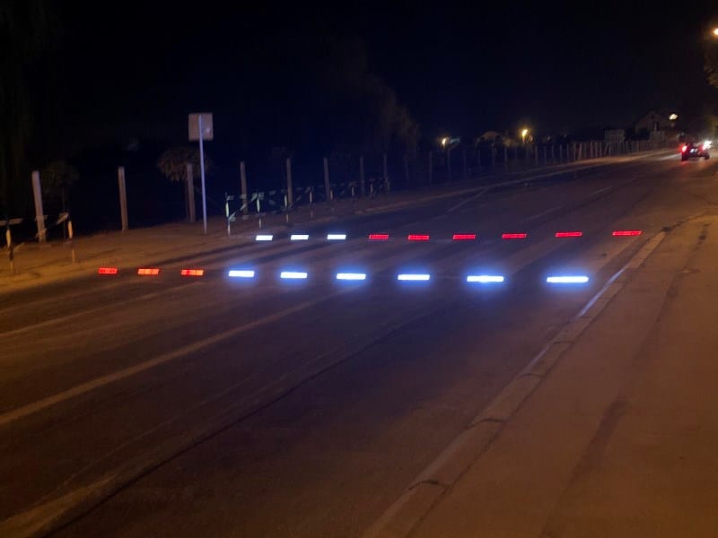 Prvi pešački prelaz sa LED markerima u Srbiji postavljen u Prokuplju 6 led pesacki