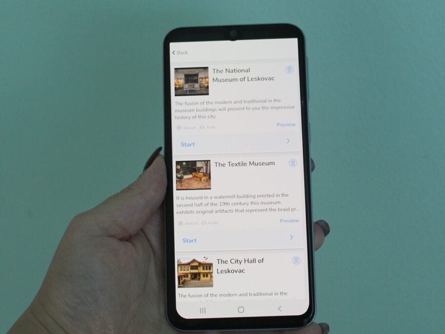 Aplikacija Muzej Leskovac oktobar 2019 foto Bojana Stamenkovic