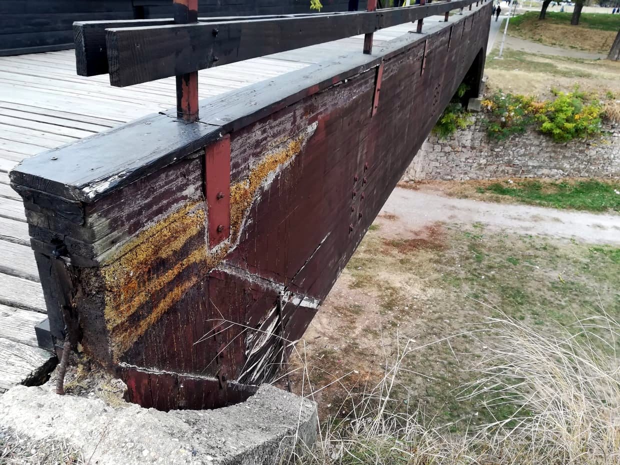 Most drveni u Tvrdjavi 6; foto: JV-J. Adamovic