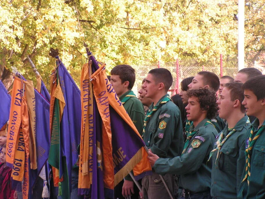 Otvaranje Vozdovi dani foto Odred izvidjaca Vozd Karadjordje Nis