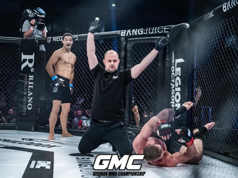 Kolenom u glavu - niški MMA borac nokautirao domaćina u Nemačkoj 7 Aleksandar Stojicic MMA borbe foto GMC