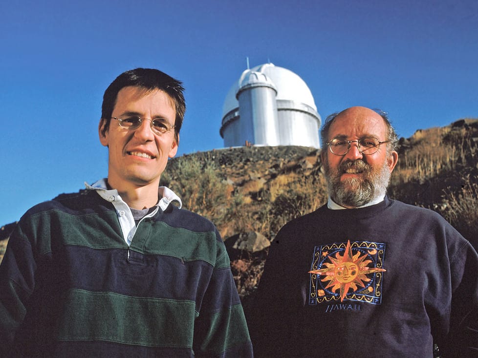 Didier Queloz and Michel Mayor at La Silla foto flickr