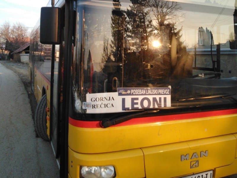 slika namernog lomljenja sofersajbne  u mestu recica kod Prokuplja 09 01 2020