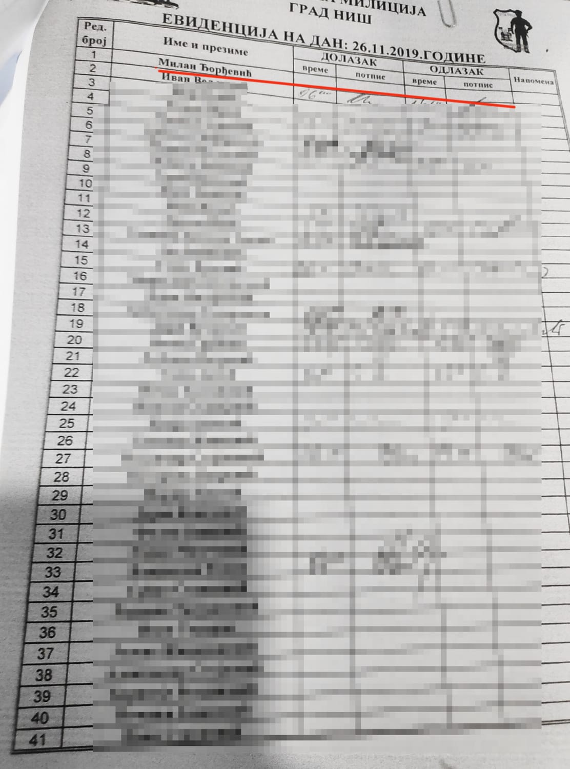 evidencija3 foto čitalac