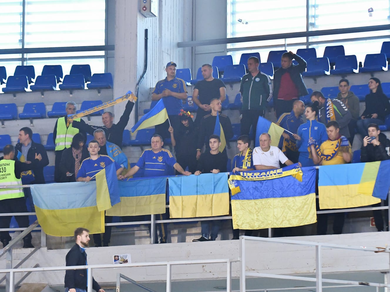 Srbija Ukrajna navijaci futsal kvalifikacije za Svestko prvenstvo foto Juzne vesti Vanja Keser