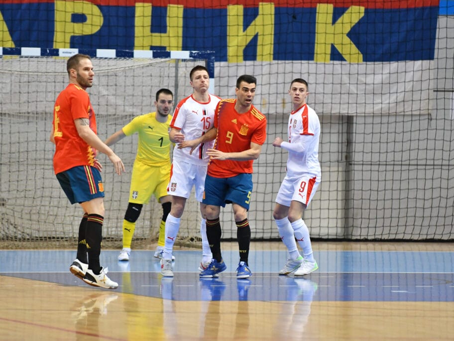 Nada Srba protiv Španaca trajala 7 minuta, za SP protiv Finaca 11 Srbija Spanija futsal Cair Kvalifikacije za Svetsko prvenstvo foto Juzne vesti Vanja Keser