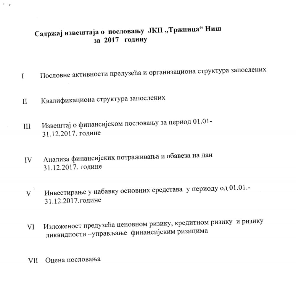 izvestaj foto printscreen