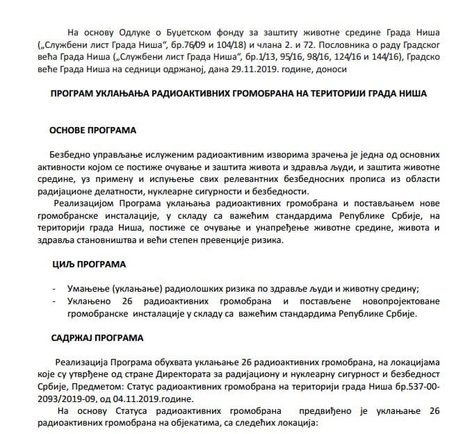 Odluka o uklanjanju; foto: printskrin