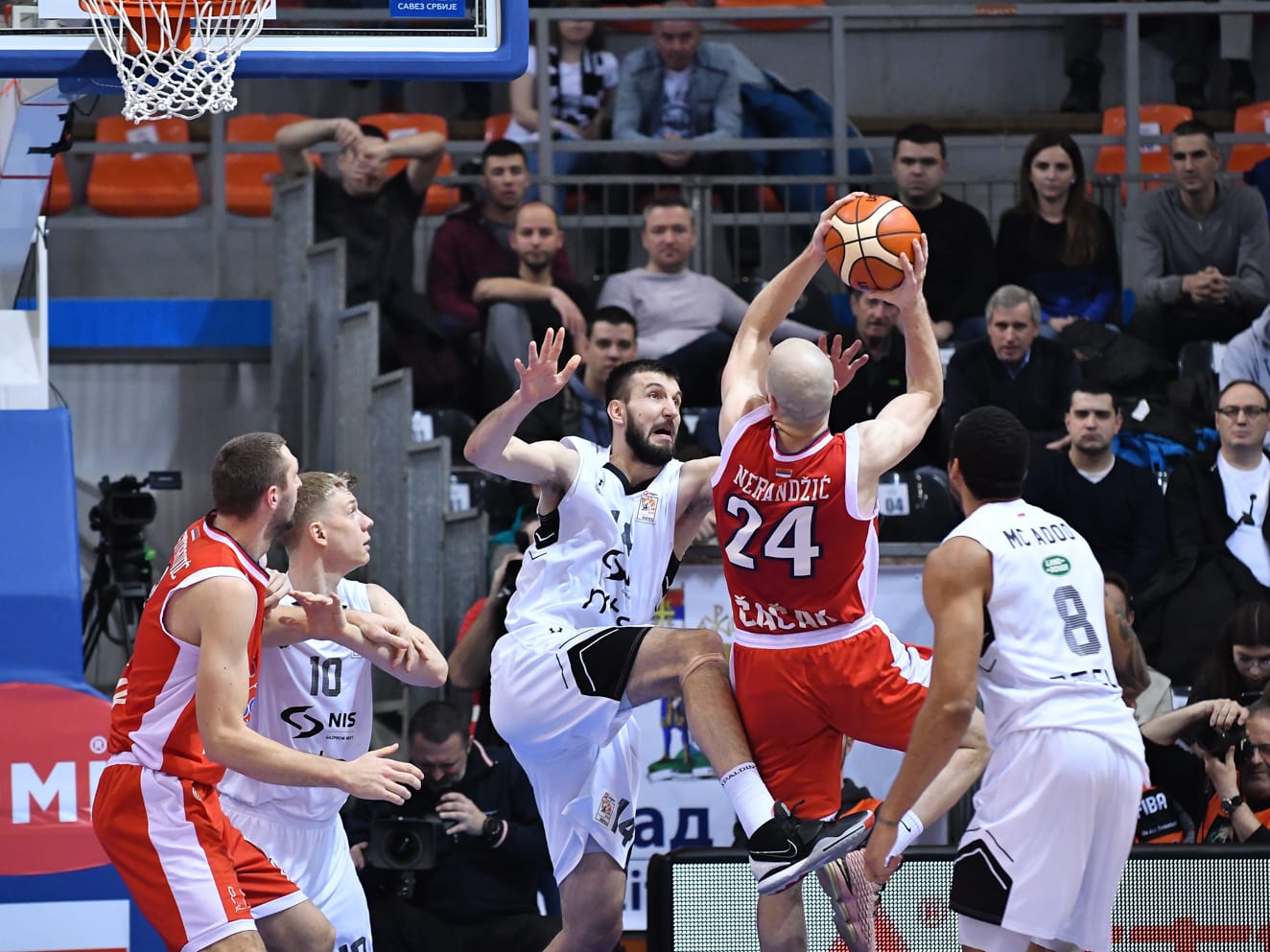 Kup Koraća: Borac sveo Partizan na dva koša iz igre za celu četvrtinu, ali izgubio 1 Partizan Borac cetvrtfinale Kup Radivoja Koraca 2020 foto Juzne vesti Vanja Keser