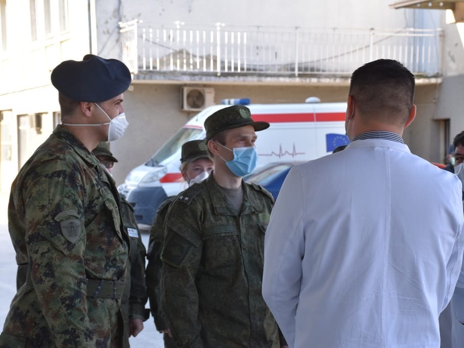 Rusi delegacija Leskovac 2 april 2020 foto Grad Leskovac