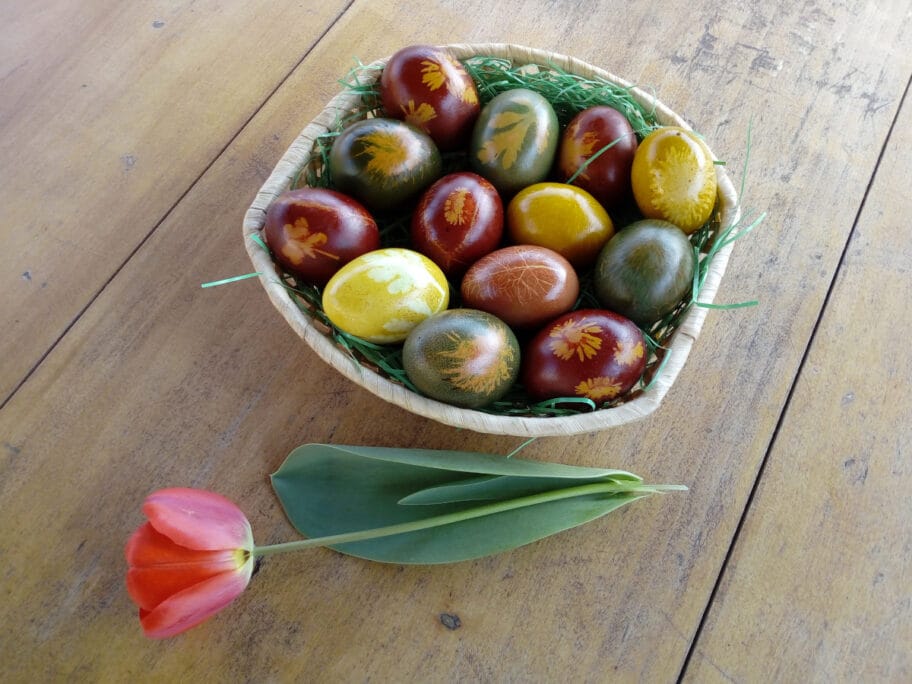 Uskrs na distanci - korona vratila zaplanjske domaćice tradiciji, jaja razmenjuju uz oprez 18 spremna farbana jaja foto jv nm