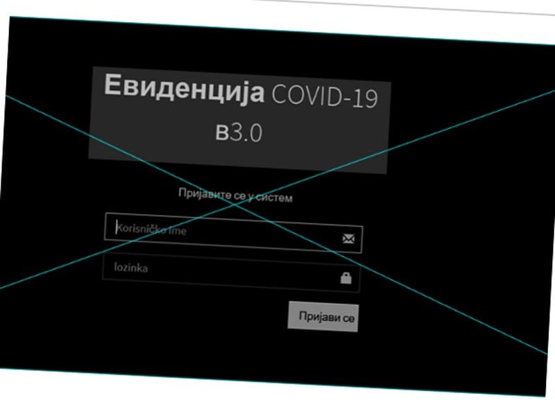 Pristup sajtu covid19 i podacima građana bio otvoren 8 dana 12 Covid19 pristup foto printskrin sharefoundation