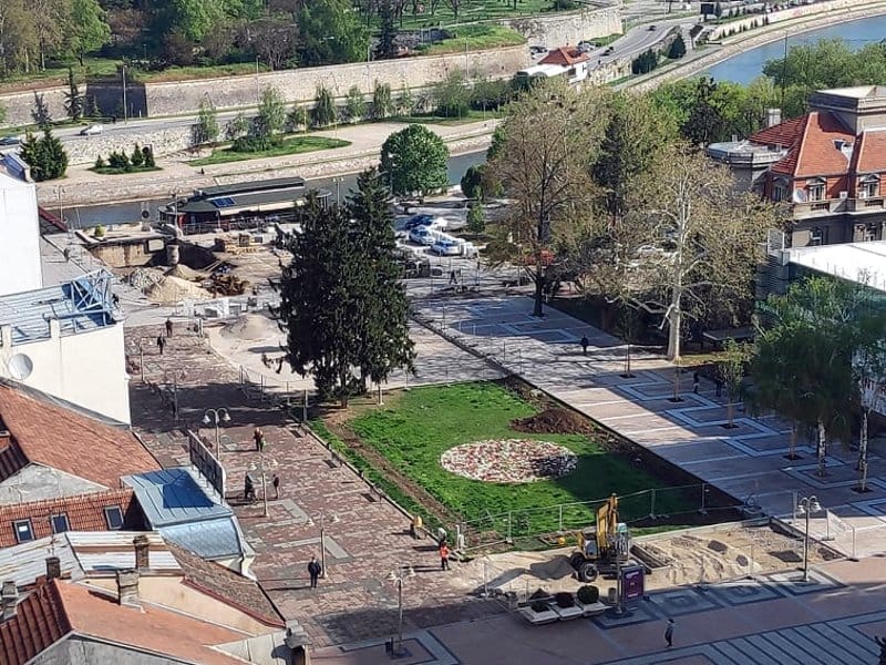 Trg kralja Milana 2 april 2020; foto: JV-J. A