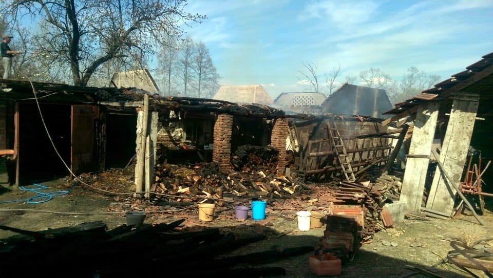 Pozar radionica Ljupten 5; foto: M. Miljkovic