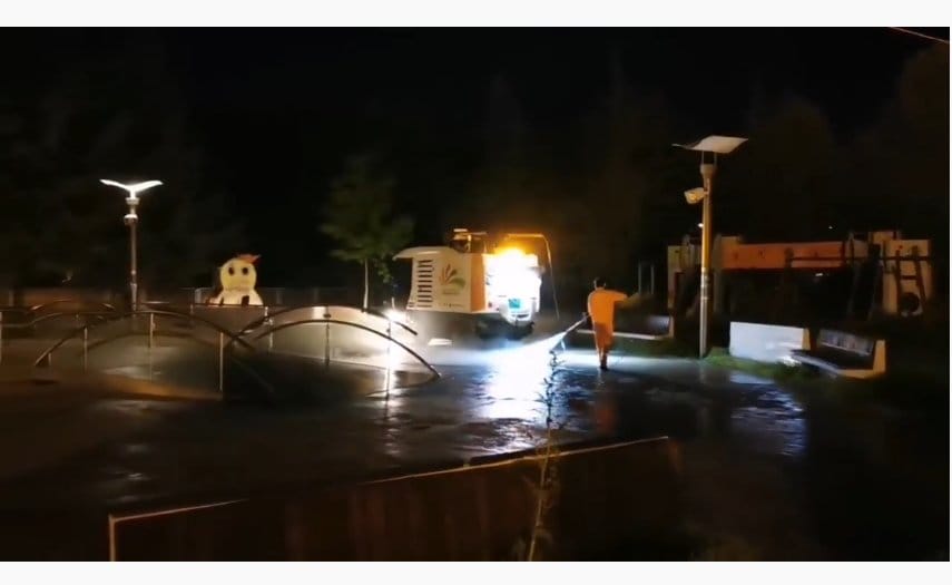 Dezinfekcija parkova foto JKP Mediana