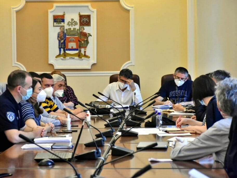 Štab: U Nišu sve bolje, dnevno jednocifren broj obolelih od korone, mere zaštite i dalje su obavezne 14 Stab za vanredne situacije maj 2020 foto Grad Nis