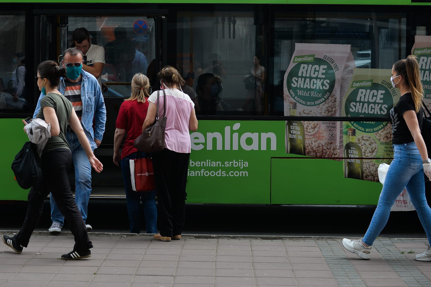Ulaz izlaz autobusi gradski prevoz 19. maj 2020 foto Južne vesti Vanja Keser1