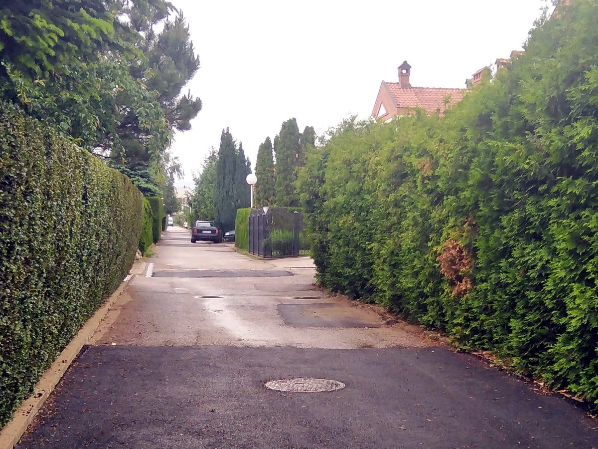 Sterijina ulica Beverli hils, zakrpljene rupe 6, maj 2020; foto: Vanja Keser