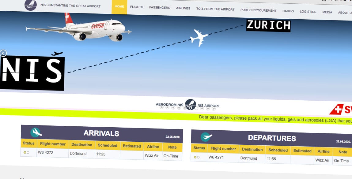 aerodrom red letenja