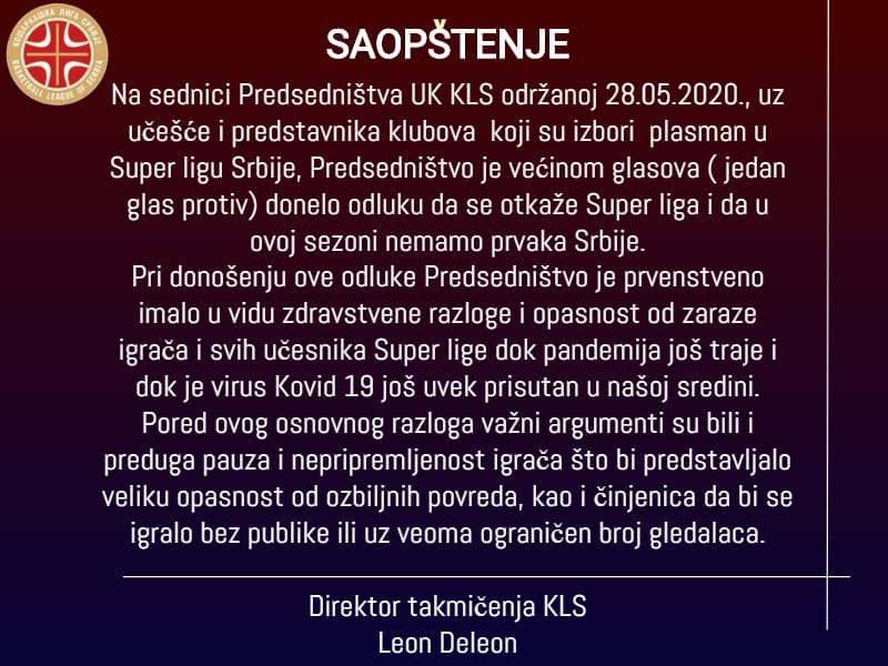 saopstenje kls foto kls