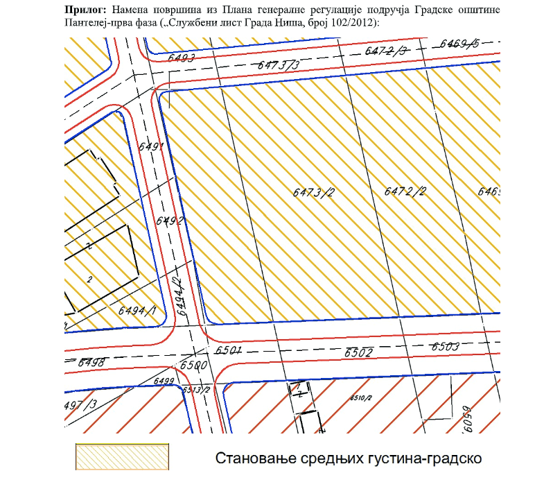 Prin srcreen Plan detaljne regulacije Pantelej foto print screen