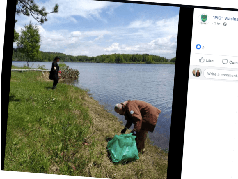 Ciscenje Vlasinskog jezera 5 jun 2020 foto print screen PIO Vlasina